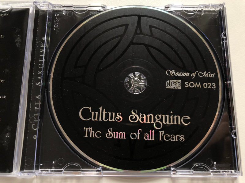 Cultus Sanguine – The Sum Of All Fears / Season Of Mist Audio CD 1999 / SOM 023