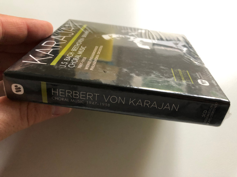 Karajan – J.S. Bach, Beethoven, Brahms: Choral Music 1947-1958 / Wiener Philharmoniker, Philharmonia Orchestra / Official Remastered Edition / Warner Classics 5x Audio CD 2014 Stereo, Mono / 0825646336296