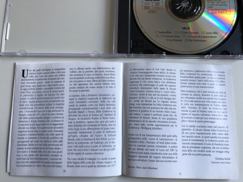 Queen Of Coloratura - Edita Gruberova - Arias By Donizetti, Mozart, J. Strauß, Verdi / TELDEC Audio CD 1994 Stereo / 4509-93691-2