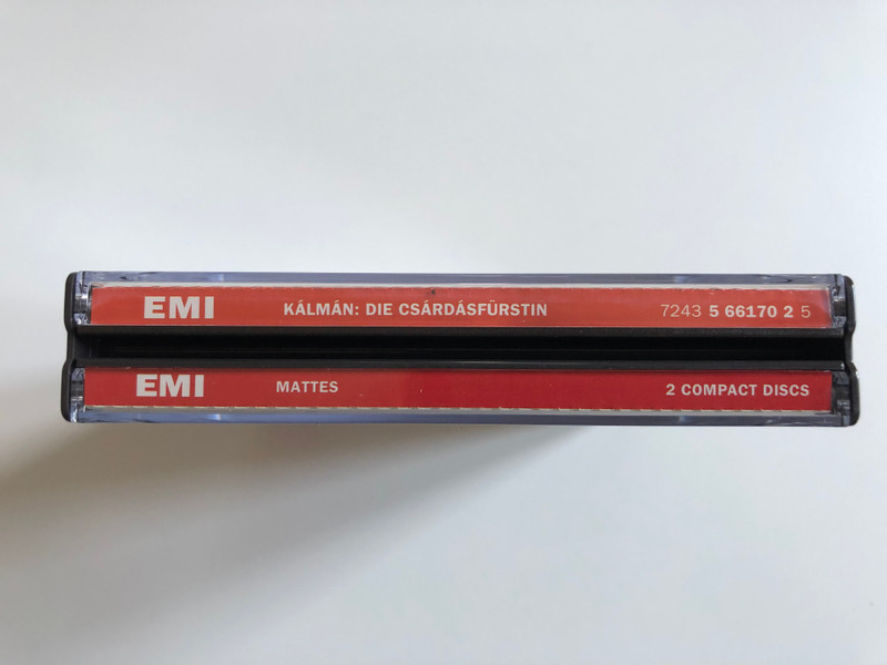 Kálmán - Rothenberger, Gedda, Miljakovic, Brokmeier, Anheisser - Die Czárdásfürstin / Chor Der Bayerischen Staatsoper, Symphonie-Orchester Graunke - Mattes / EMI Classics 2x Audio CD 1996 Stereo / 724356617025