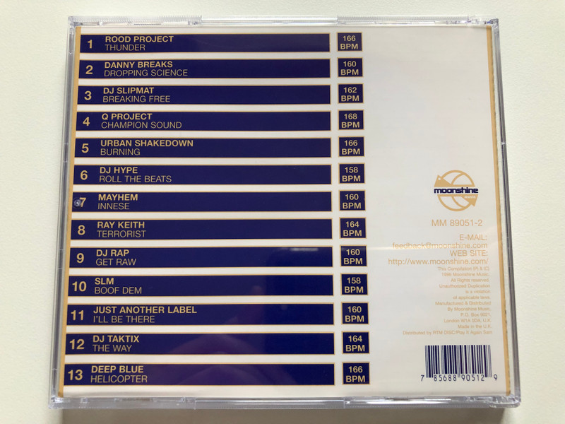 Speed Limit 140 BPM Plus: Classics 2 - In The Mix With Darren Jay / Moonshine Music Audio CD 1996 / MM 89051-2