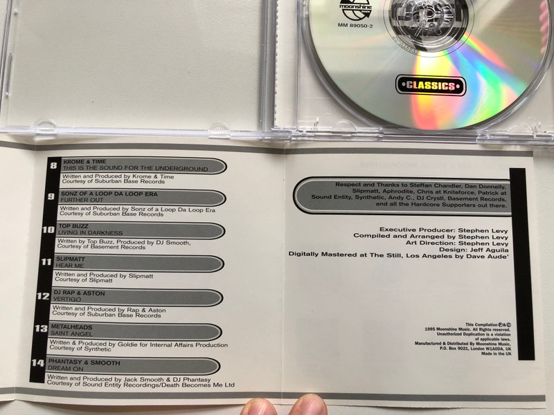 Speed Limit 140 BPM Plus - Classics - A Heavyweight Hardcore Collection / Moonshine Music Audio CD 1995 / MM 89050-2