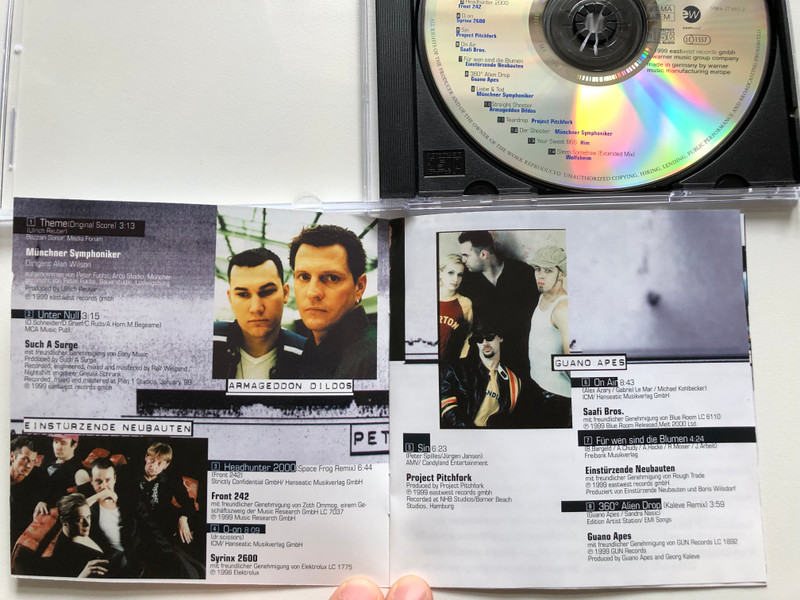 Straight Shooter (Original Soundtrack from and inspired by) / Dennis Hopper, Katja Flint, Heino Ferch / Neue & exclusive tracks von Project Pitchfork, Guano Apes, Such A Surge, Wolfsheim / EastWest Audio CD 1999 / 3984-27102-2