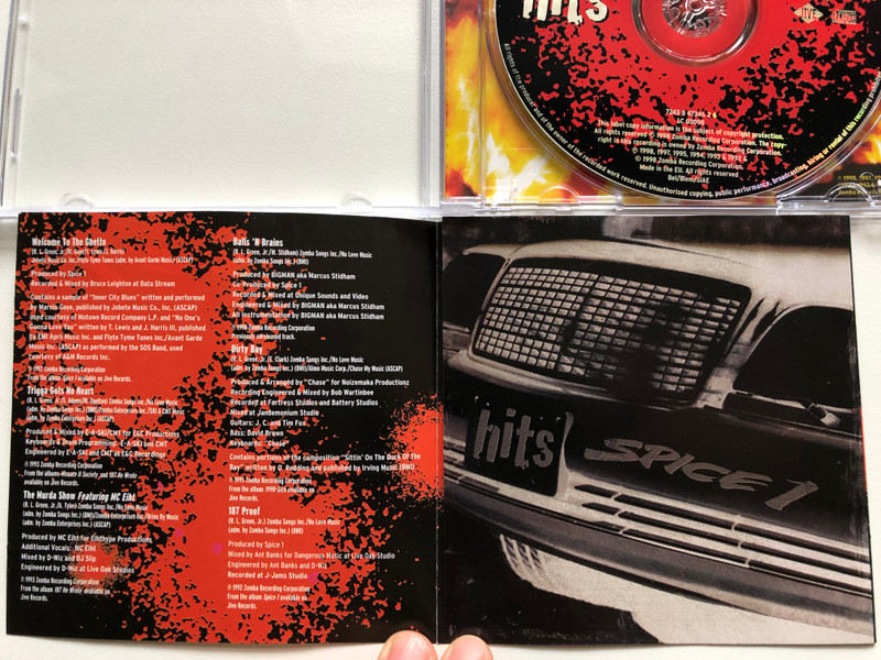 Spice 1 – Hits / Jive Audio CD 1998 / 724384734626