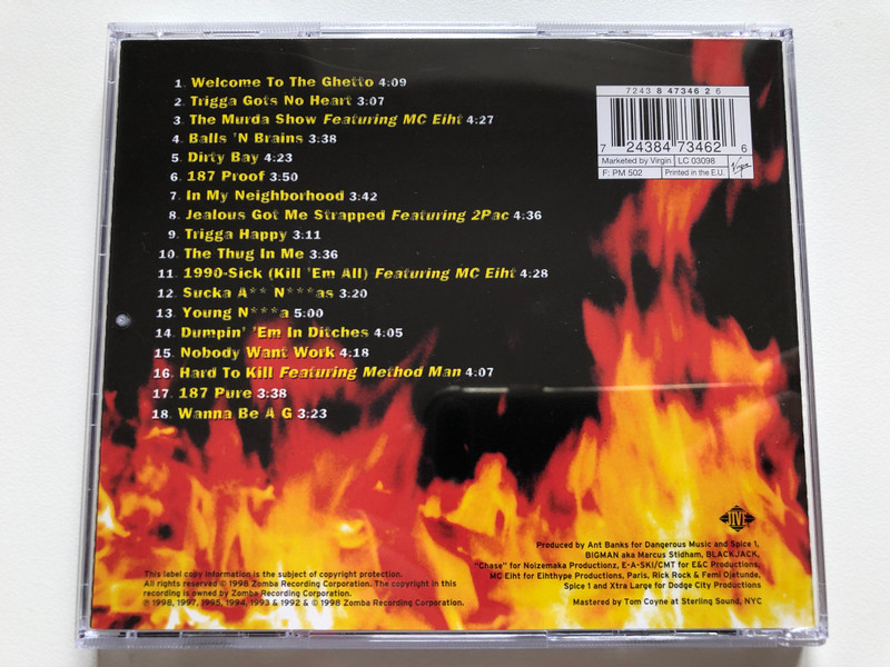 Spice 1 – Hits / Jive Audio CD 1998 / 724384734626