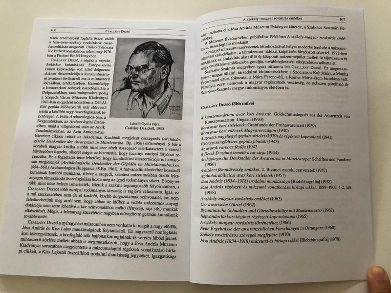 A székely-magyar rovásírás emlékei by Csallány Dezső / Remnants of the Transylvanian-Hungarian Runic Script writing / Tinta Könyvkiadó 2021 Mesterművek / Paperback (9789634091448)