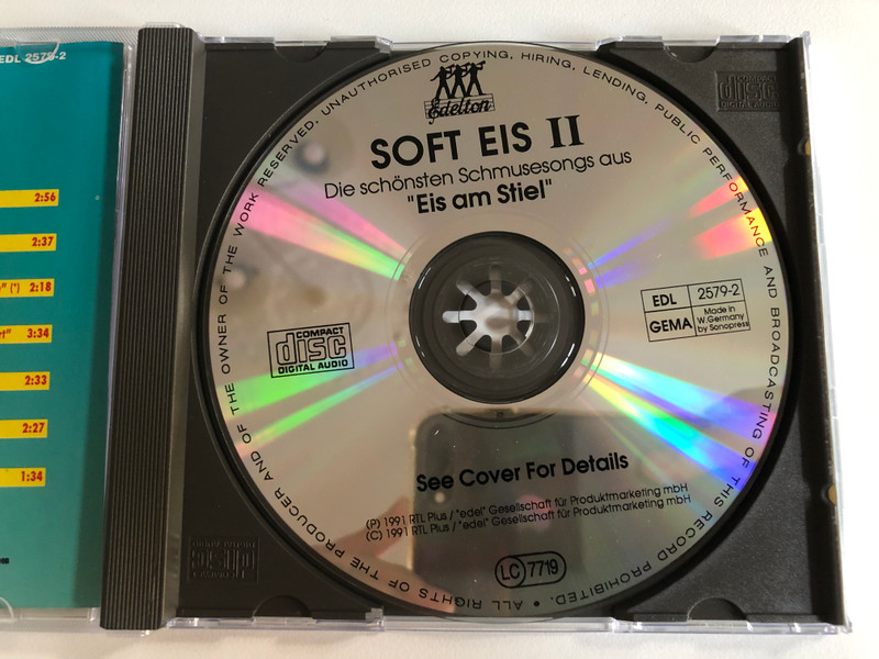 Soft Eis Volume 2 / Incl. Sam Cooke - Wonderful World, Marilyn Monroe - When I Fall In Love, Paul Anka - Diana, Gene Pitney - Something's Gotten Hold Of My Heart, and many others... / Edel Audio CD 1991 / EDL 2579-2