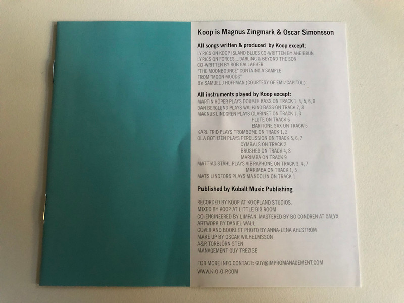 Koop – Koop Islands / Studio !K7 Audio CD 2006 / !K7208CD