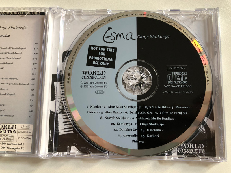 Esma - Queen of the Gypsies - Chaje Shukarije / World Connection Audio CD 2000 / WC 43016