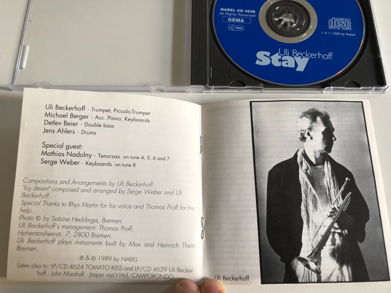Uli Beckerhoff – Stay / NABEL Audio CD 1989 / NABEL 4636