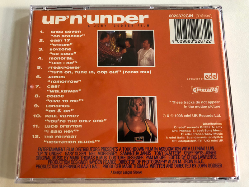 Up'n'Under - One Woman...Six Men...No Balls (Music from the Original Motion Picture) / Edel Audio CD 1998 / 0022872CIN