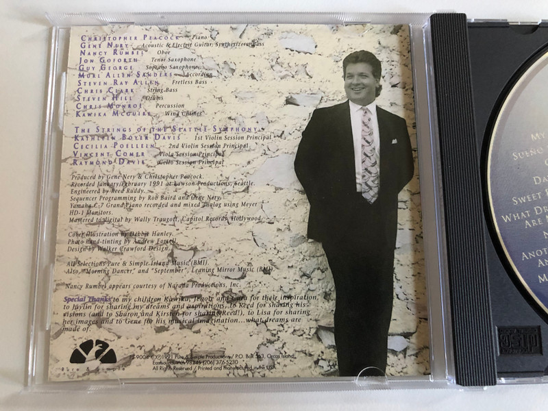 Suite Dreams - Christopher Peacock / Pure & Simple Productions Audio CD 1991 / 9004