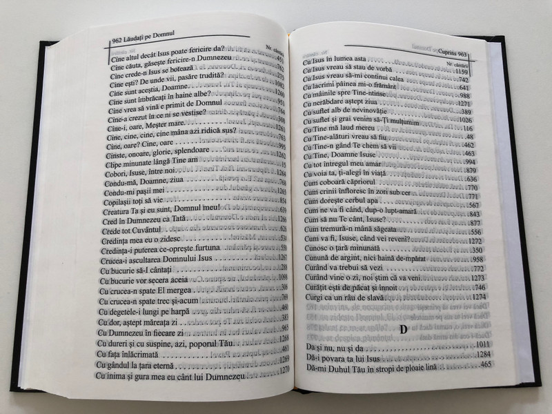 Laudati pe Domnul! - Sing to the Lord! / Romanian Christian Hymnal & Songbook / Romanian Bible Society 2017 / Hardcover (9786069160244)