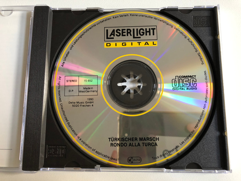 W. A. Mozart - Ave Verum Highlights / Laudate Dominum, Exsulative, Jubilate, Requiem / Edith Wiens, Maria Zadori, Celina Lindsley, Gabriele Fuchs, RIAS Chamber Chorus, Berlin Radio Symphony Orchestra / LaserLight Digital Audio CD 1990 Stereo / 15654