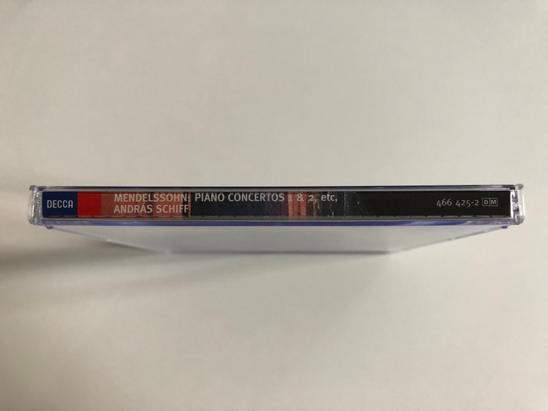 Mendelssohn - Piano Concertos 1 & 2 / Songs Without Words, András Schiff / Decca Audio CD 1999 / 466 425-2