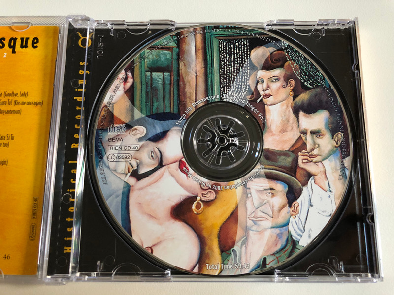Tango Alla Romanesque - Old World Tangos Vol. 2 / Oriente Musik Audio CD 2002 / RIEN CD 40