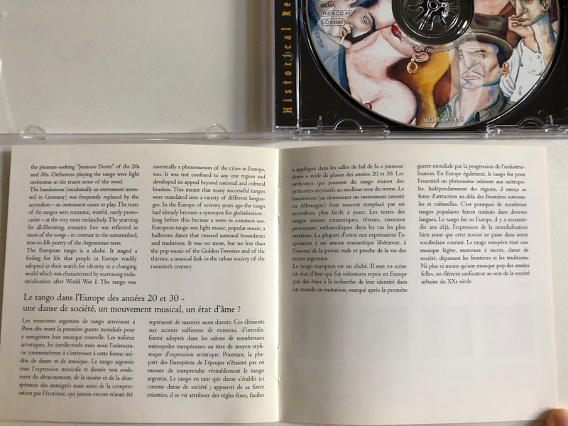 Tango Alla Romanesque - Old World Tangos Vol. 2 / Oriente Musik Audio CD 2002 / RIEN CD 40