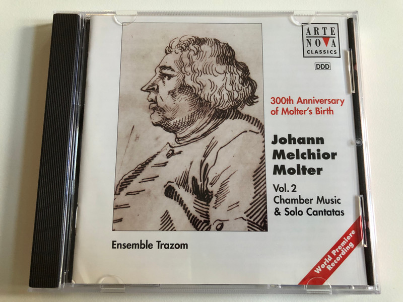 300th Anniversary of Molter's Birth - Johann Melchior Molter - Vol.2 - Chamber Music & Solo Cantatas / Ensemble Trazom / Arte Nova Classics Audio CD 1996 / 74321 40742 2