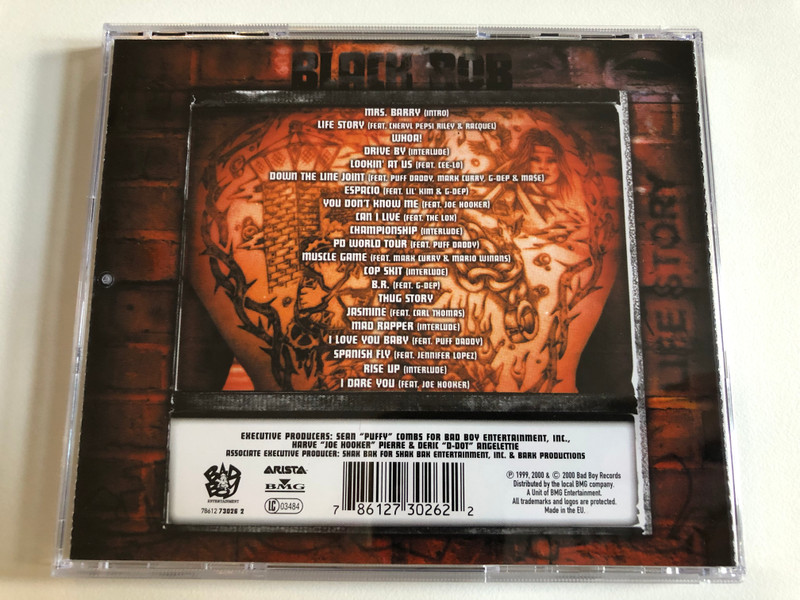 Black Rob – Life Story / Bad Boy Entertainment Audio CD 2000 / 78612 73026 2