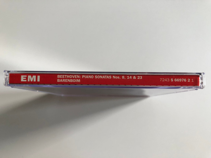 Beethoven: Piano Sonatas Nos. 8, 14 & 23 - 'Pathetique', 'Moonlight' & 'Appassionata' / Daniel Barenboim / Great Recordings Of The Century / His Master's Voice Audio CD 1999 Stereo / 724356697621