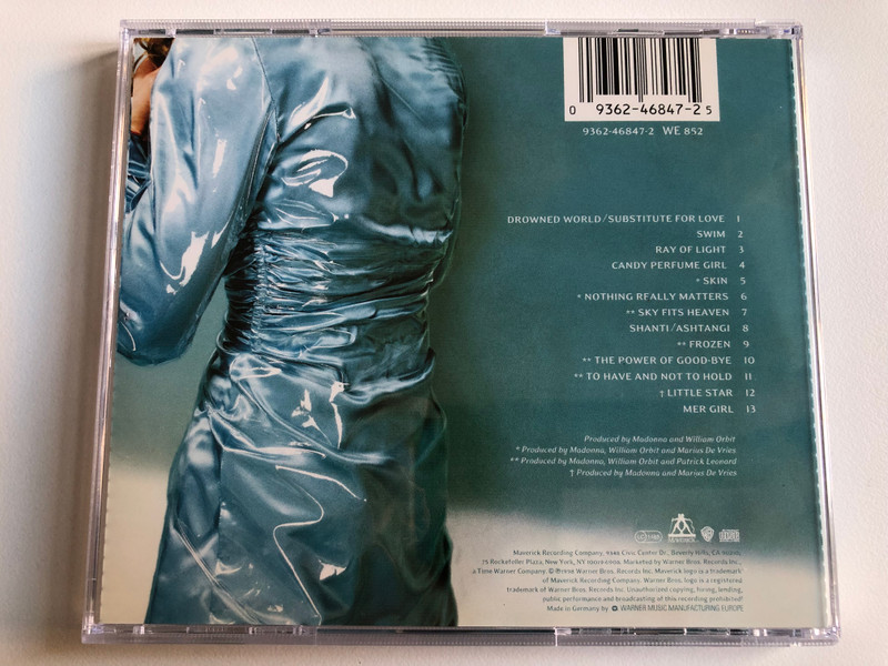 Madonna – Ray Of Light / Maverick Audio CD 1998 / 9362-46847-2