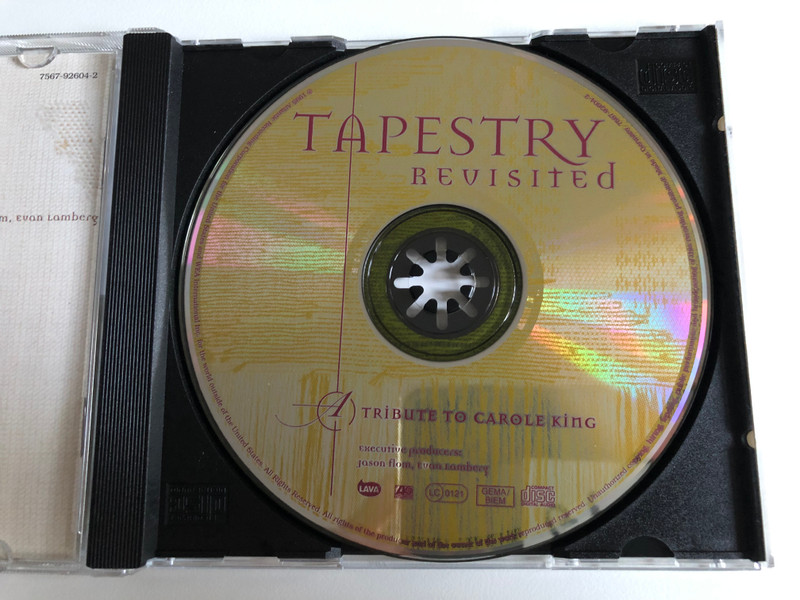 Tapestry Revisited: A Tribute To Carole King / Featuring: Celine Dion, Rod Stewart, Eternal, All -4- One, Bee Gees, Richard Marx, Aretha Franklin, Amy Grant, Curtis Stigers, BeBe & CeCe Winans, Blessid Union Of Souls / Lava Audio CD 1995 / 7567-92604-2