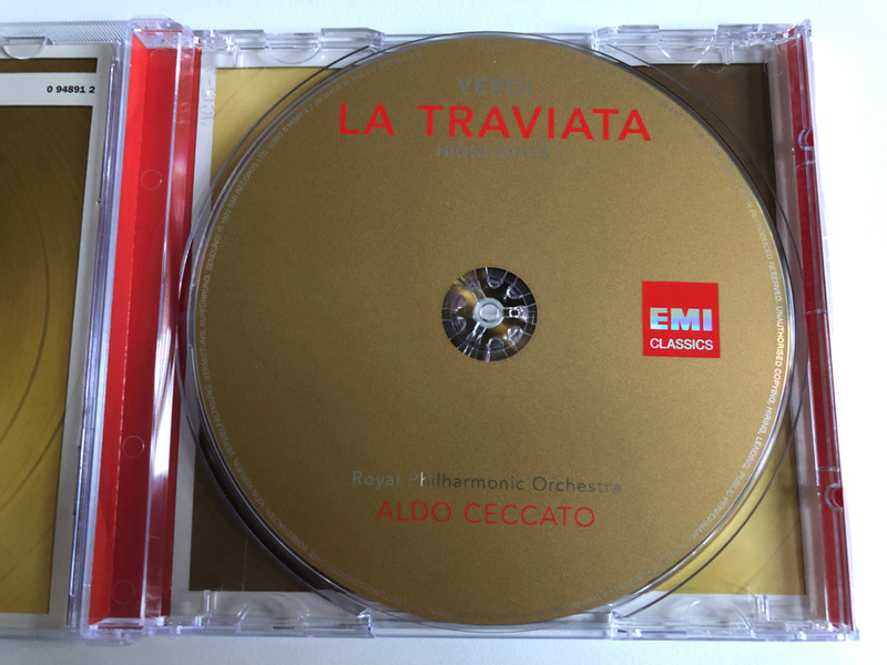 Verdi - La Traviata (Highlights) / Beverly Sills, Nicolai Gedda, Rolando Panerai / John Alldis Choir, Royal Philharmonic Orchestra, Aldo Ceccato / CD Includes Libretto / EMI Classics Audio CD 2011 / 5099909489127