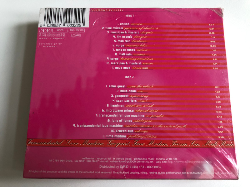 Techno Ballads - 22 Track Double CD / Nova Nova, Microwave Prince, Solar Quest, Headman, Tons Of Tones, Scan Carriers... / Millennium Records 2x Audio CD 1996 / MILL 032