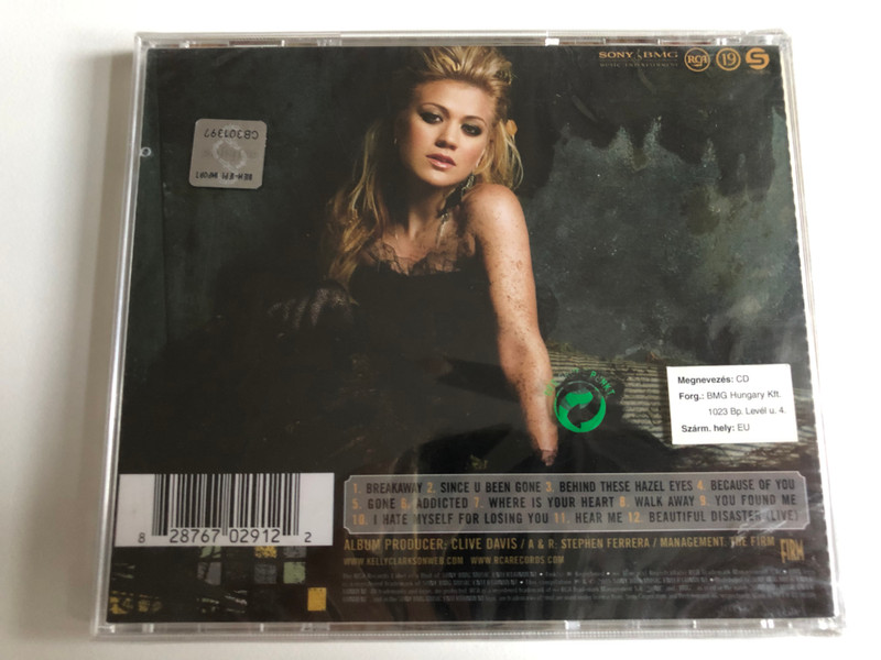 Kelly Clarkson – Breakaway / Featuring The #1 Hit ''Breakaway'' And The Future Classics: Since U Been Gone, Because Of You, Behind These Hazel Eyes, Gone / RCA Audio CD 2005 / 82876 70291 2