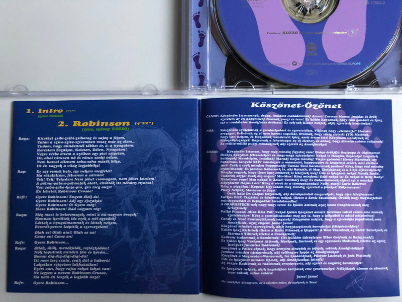 Ámokfutók – 3. / Kozso, Feat. Noa, Feat. Candy / Magneoton Audio CD / 0630-17024-2