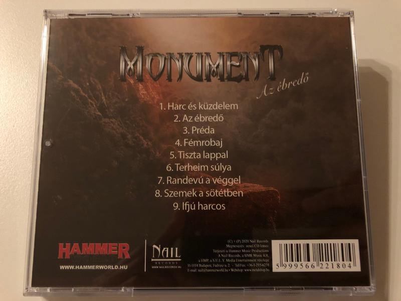 Monument – Az Ébredő / Nail Records Audio CD 2020 / NAILCD 313