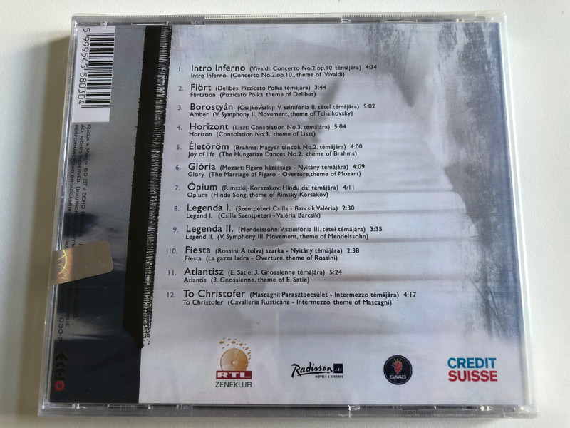 Szentpéteri Csilla – Időzónák - Timezones / Echo Records Audio CD 2003 / 030-2  