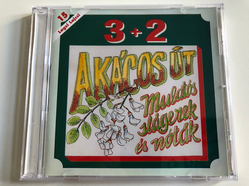 3 + 2 - Akacos Ut / Lagzi Lajcsi 15 / Mulatos slagerek a notak / Hungaroton Audio CD 2002 / HCD 37571