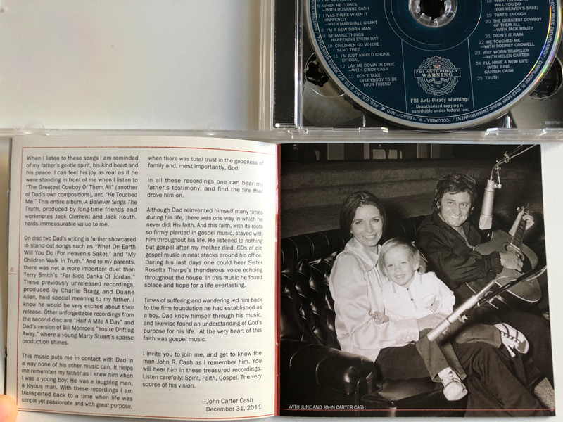 Johnny Cash – Bootleg Vol IV: The Soul Of Truth / Columbia 2x Audio CD 2012 / 88697985382