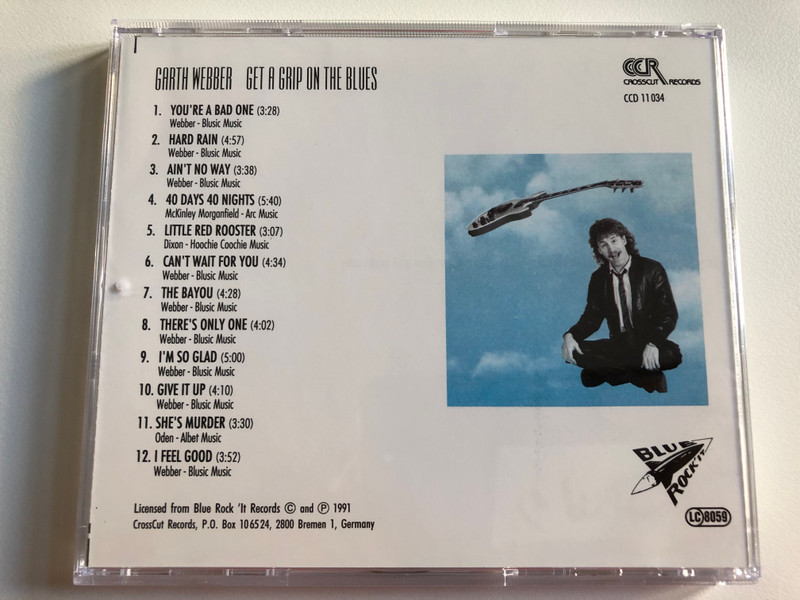 Garth Webber – Get A Grip On The Blues / Crosscut Records Audio CD 1991 / CCD 11034