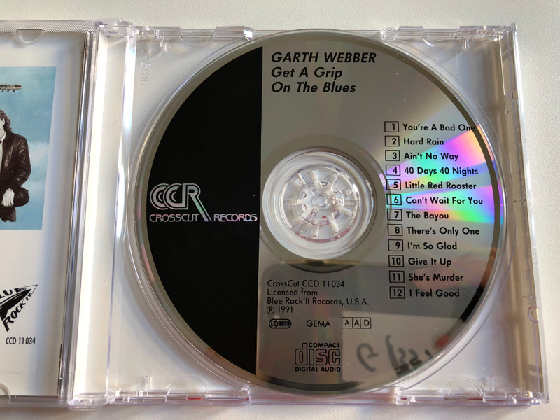 Garth Webber – Get A Grip On The Blues / Crosscut Records Audio CD 1991 / CCD 11034