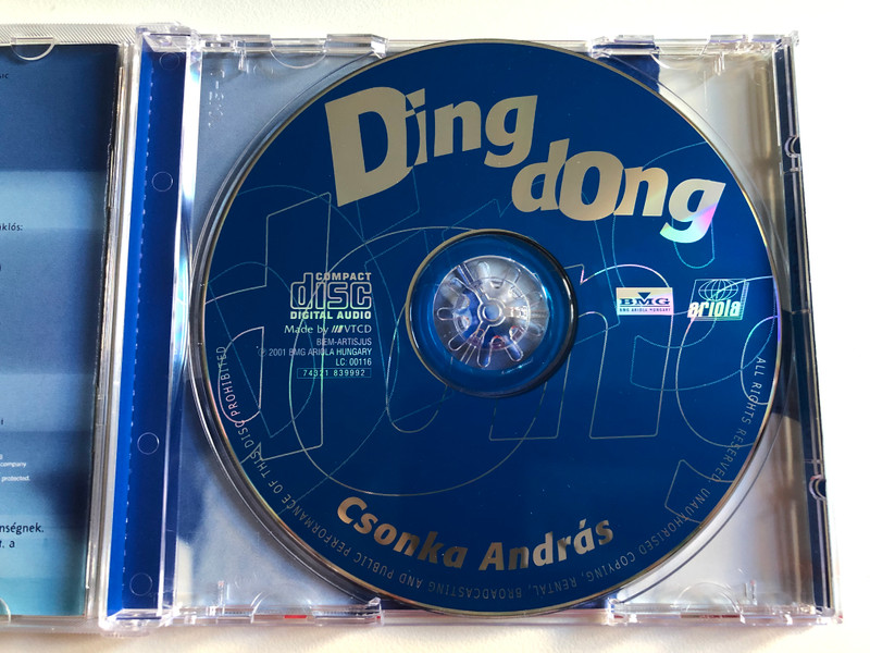 Ding-Dong - Csonka András / BMG Ariola Hungary Audio CD 2001 / 74321 839992