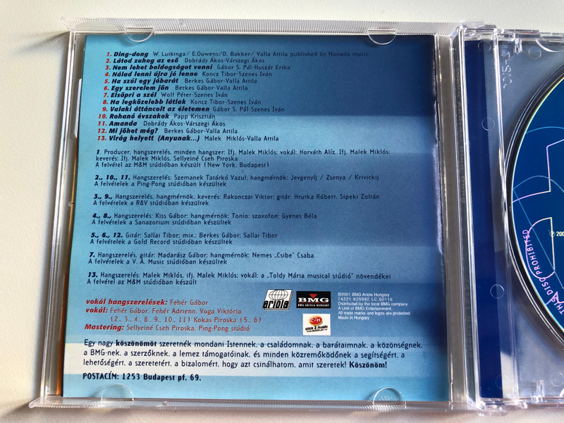 Ding-Dong - Csonka András / BMG Ariola Hungary Audio CD 2001 / 74321 839992