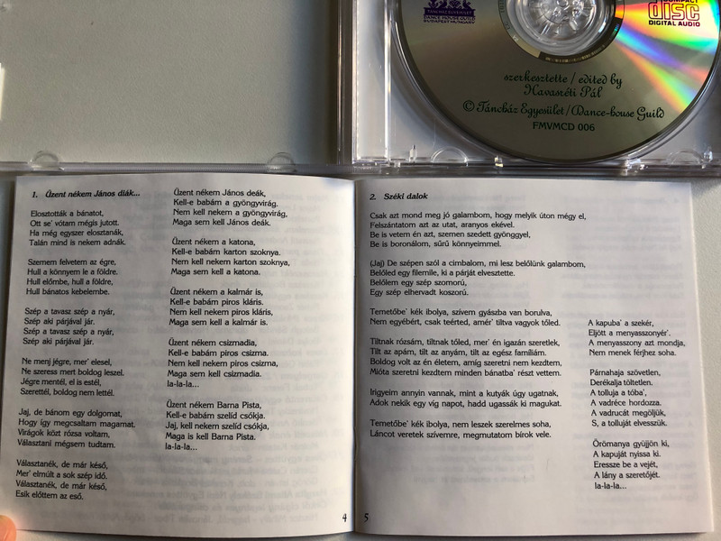 Új Élő Népzene 6. = Living Village Music 6. / Táncház Egyesület Audio CD 2000 / FMVMCD 006
