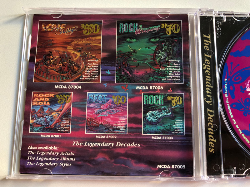 The Legendary Decades - Heart Beat '60 / Featuring: The Bee Gees, The Hollies, The Tremeloes, The Animals, The Fortunes, The Procol Harum, and many others / Mega Audio CD 1997 / MCDA 87005