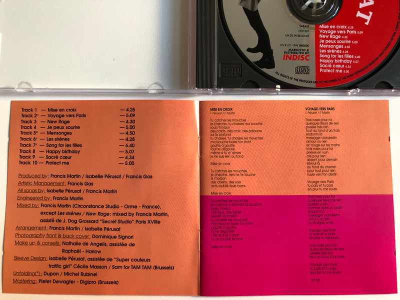 Isabelle Perusat – New Rage / Circonstance Audio CD 1994 / 2101207