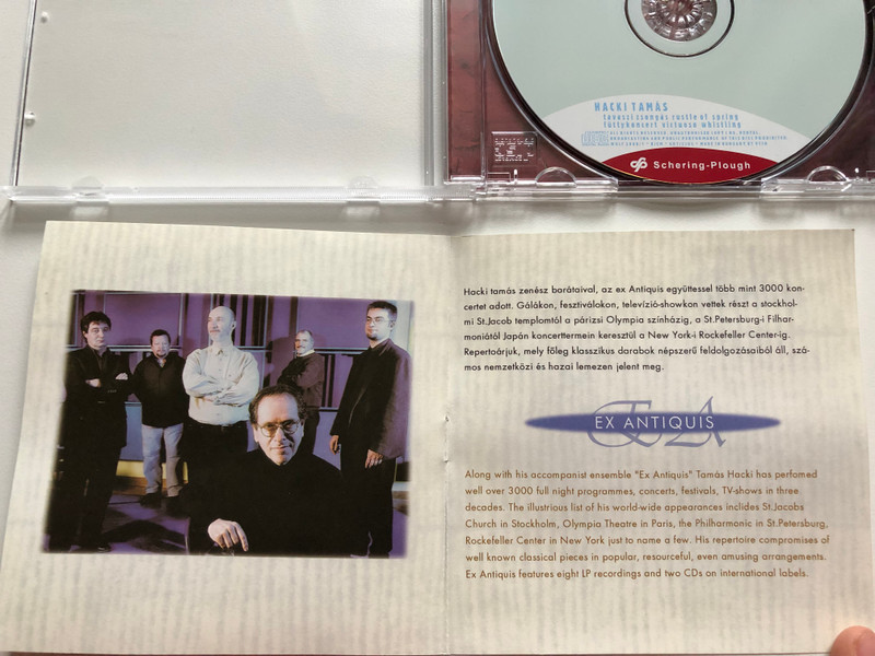 Hacki Tamás – Tavaszi Zsongás Füttykoncert Rustle Of Spring Virtuoso Whistling / Wolf Audio CD 2001 / wolf2001/1