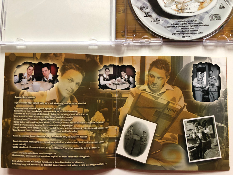 Capuccino – Édesanyám / Zebra Audio CD 2004 / 982 003-6