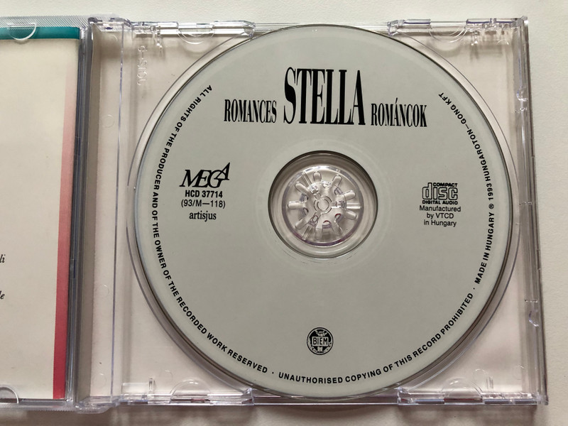 Stella – Romances - Románcok / Mega Audio CD 1993 / HCD 37714