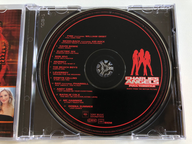 Cameron Diaz, Drew Barrymore, Lucy Liu: Charlie's Angels - Full Throttle / Music From The Motion Picture / Columbia Audio CD 2003 / 512306 2