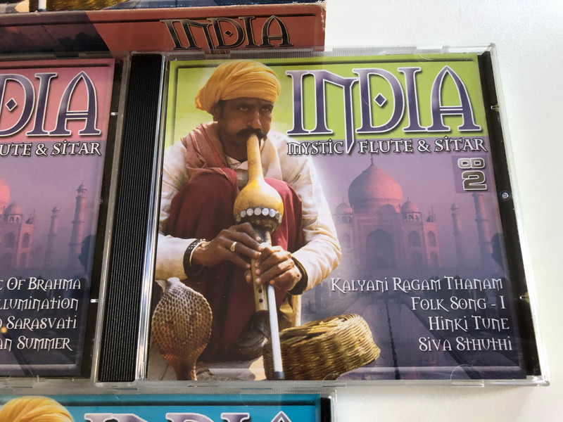 India - Mystic Flute & Sitar / Temple Of Brahma, Dancing Shiva, Indiana Summer, Raise For The Krishna, Wedding Bells, Morning Praise / 3x Audio CD 2003 / KBOX3315