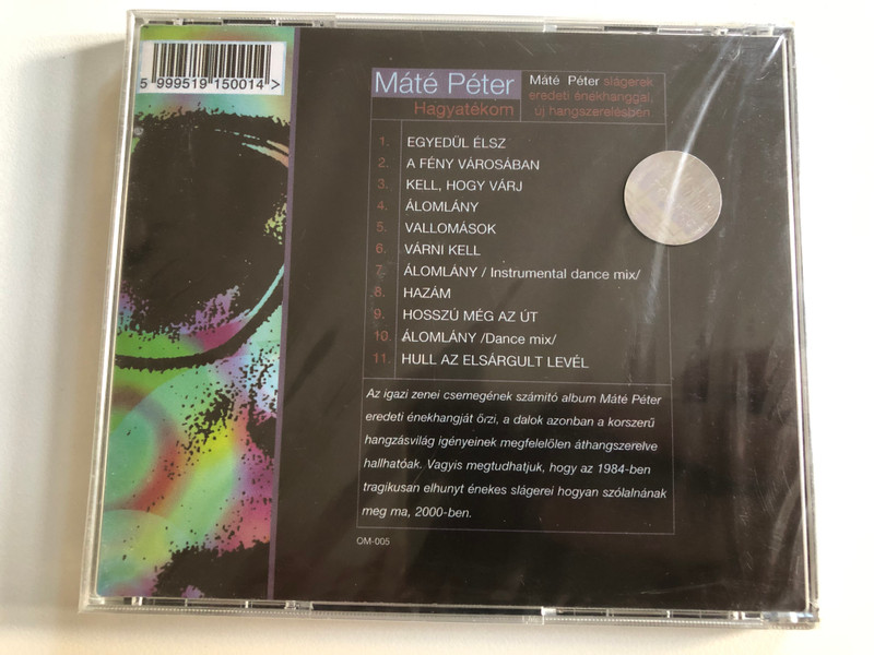 Mate Peter - Hagyatekom / Audio CD 2000 / OM-005