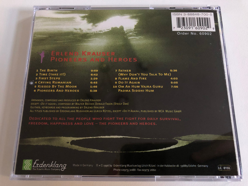 Pioneers And Heroes - Erlend Krauser / Erdenklang Audio CD 1996 / 60902