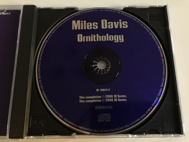 Miles Davis – Ornithology / Master Collection / JC Series Audio CD 2000 / JC 70024-2