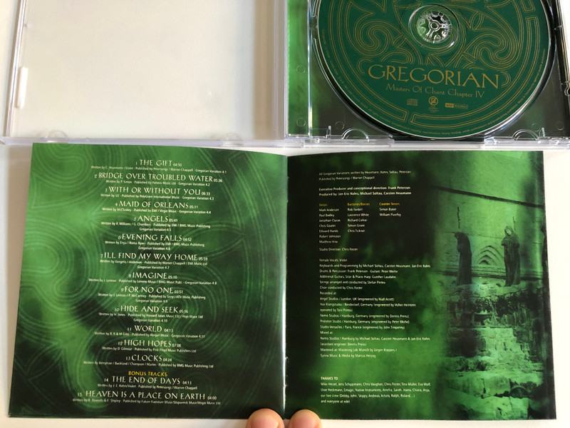 Gregorian – Masters Of Chant Chapter IV / Limited Edition Incl. 2 Bonus Tracks / The Original / Edel Records Audio CD 2003 / 0151282ERE
